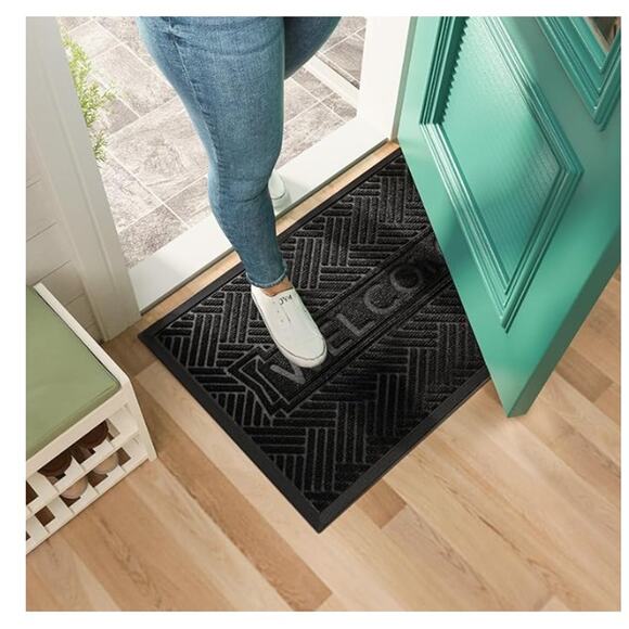 Door Mat Indoor Outdoor, Waterproof Doormat, Absorbent Door Mat, 29.5" x 17" - Picture 1 of 7